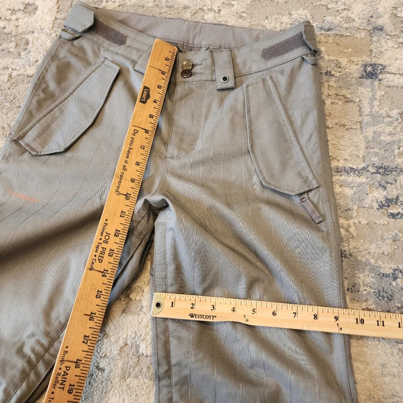Foursquare Snowboarding Pants Men'sSize Small Grey Pinstripe - Picture 11 of 16